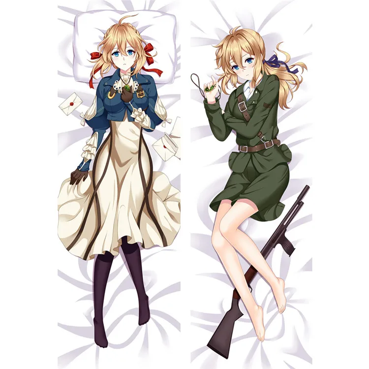 Аниме фиолетовый эвергарден обнимающий тело наволочка Чехол Dakimakura Waifu бросок Чехол s