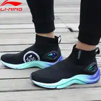 Li-Ning Men DABOOM Leisure ไลฟ์สไตล์รองเท้า Mono เส้นด้าย Breathable Cushion ตัดซับกีฬารองเท้ารองเท้าผ้าใบ AGLN121 YXB232