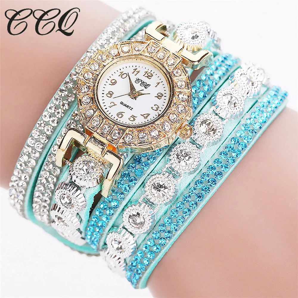 

Fashion Casual Rhinestone Watch Dress Ladies Bracelet Watch Analog Quartz Metal Watch for Women Relogio Feminino