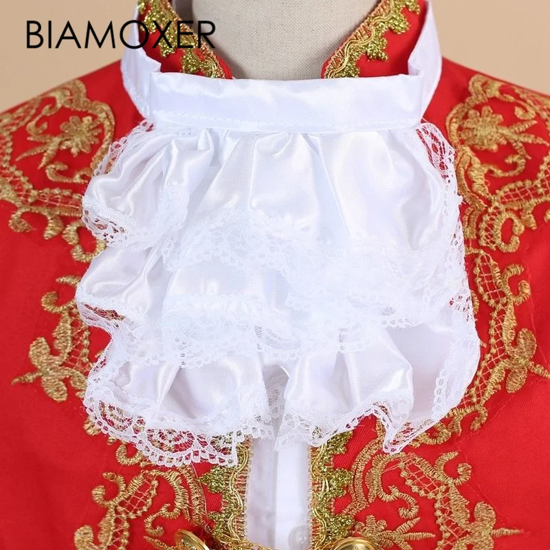 Biamoxer Kid Royal King Prince мужской костюм дети средневековый лидер косплей куртка брюки