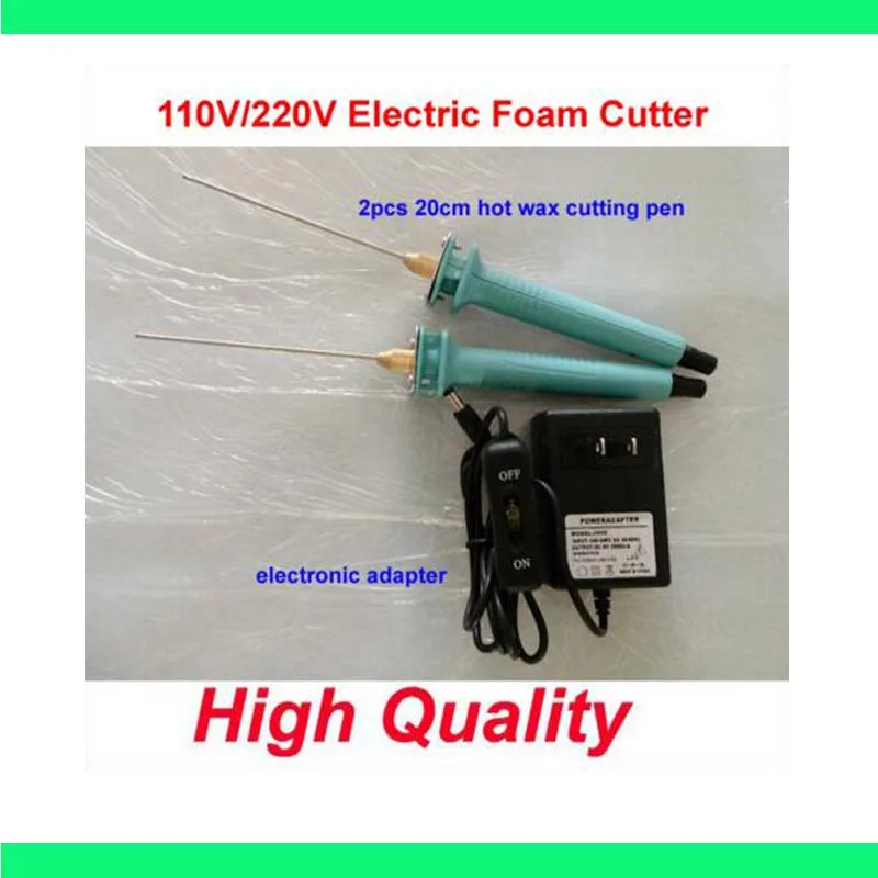 

Hot Knife Styrofoam Cutter 2Pcs 20CM Pen CUTS FOAM KT Board WAX Cutting Machine Electronic Voltage Transformer Adaptor Eu Plug