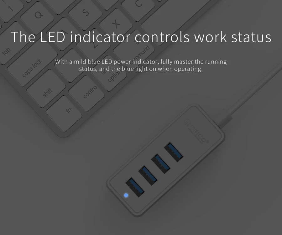 Orico W5P-U3 4 порта USB 3,0 концентратор для настольного компьютера Sup порты OTG функция с 5 V Micro USB порт питания