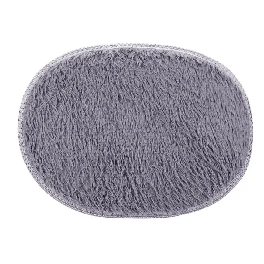 Горячая распродажа Новые поступления 30*40 см Противоскользящий пушистый ворсистый ковер для дома спальни ванной комнаты# 1DQ - Цвет: Gray