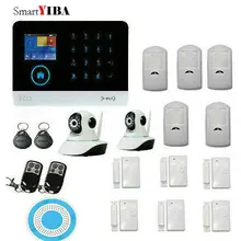 SmartYIBA WIFI 3G Burglar Alarm System Security Home GSM Alarm System APP Control Video IP Camera Spanish French German Voice