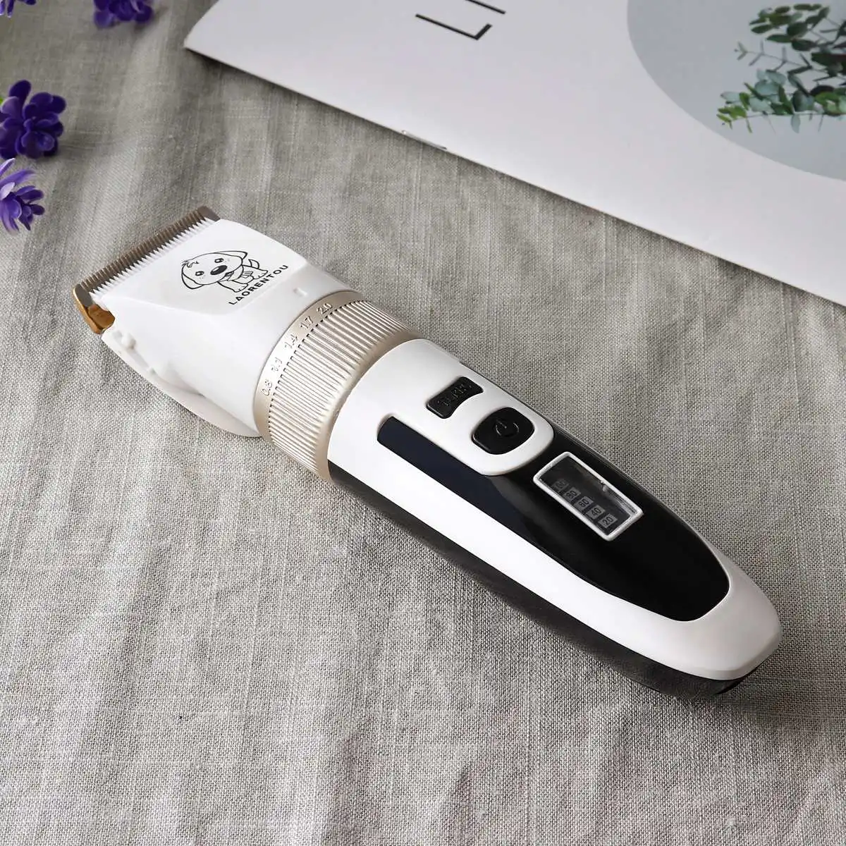 USB Перезаряжаемый триммер для груминга собак Машинка Для Стрижки Набор беспроводной питомец USB Бритва для волос с 4 гребни
