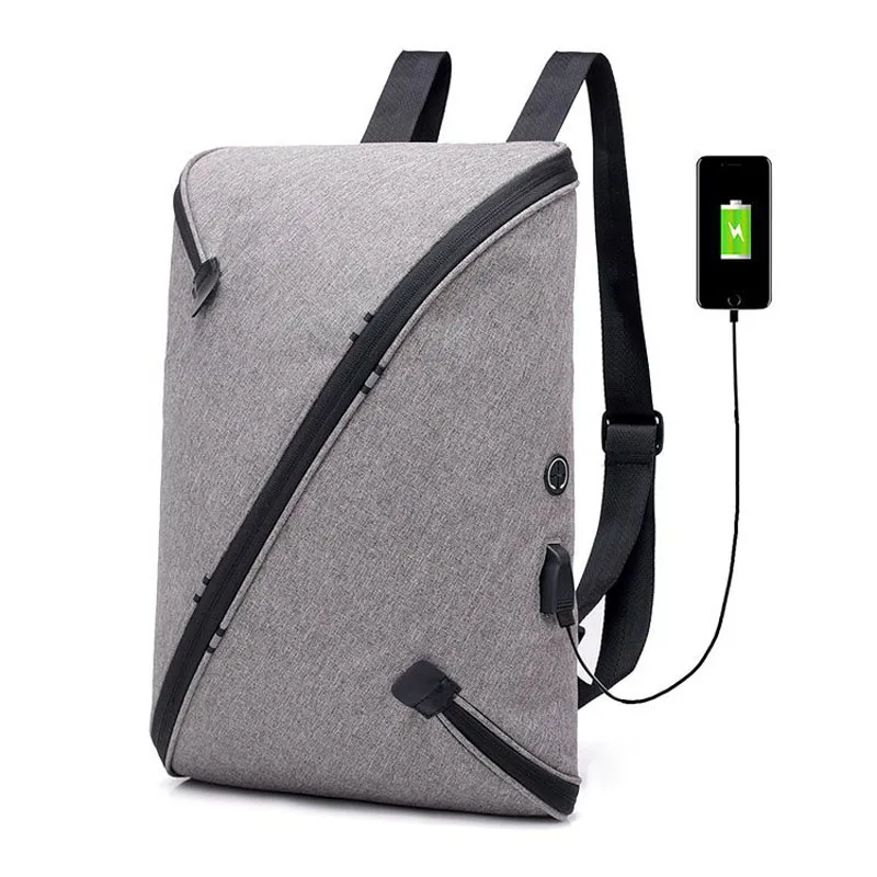 

USB Charging 15.6" Laptop Backpack Bags Oxford Travel Luggage Fashion Bags Big Stundet Backpack Casual Style Water Repellent