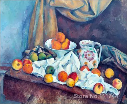 Natura Morta Con Mele Dipinti Da Paul Cezanne Nature Morte Stampa Su Tela Di Alta Qualita Dipinta A Mano Life Car Artart Basket Aliexpress