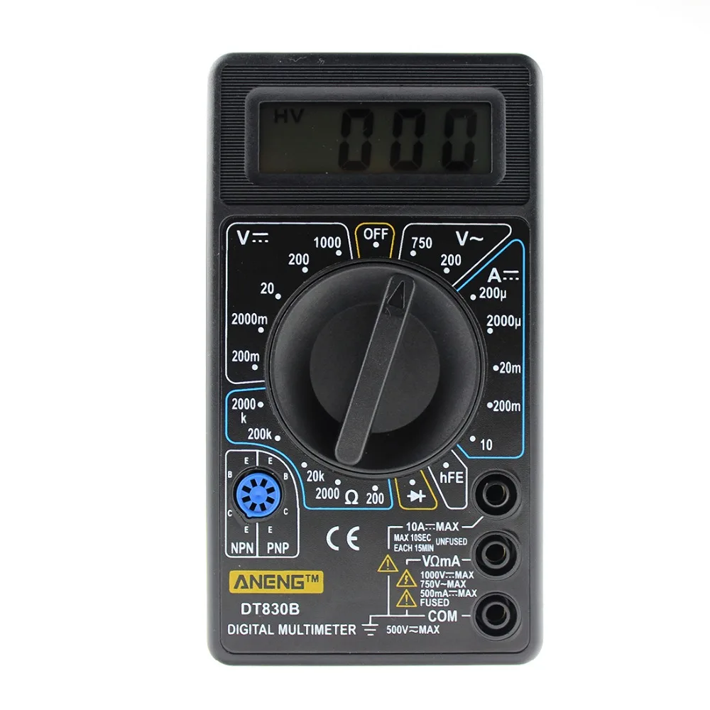 ЖК цифровой мультиметр lcd AC/DC Амперметр тестер сопротивления емкости|capacitance