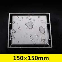 Высококачественный большой расход 150 * 150 мм невидимый трапных, 304 нержавеющая сталь утолщенной отходов трапных, Для высокого класса жилой