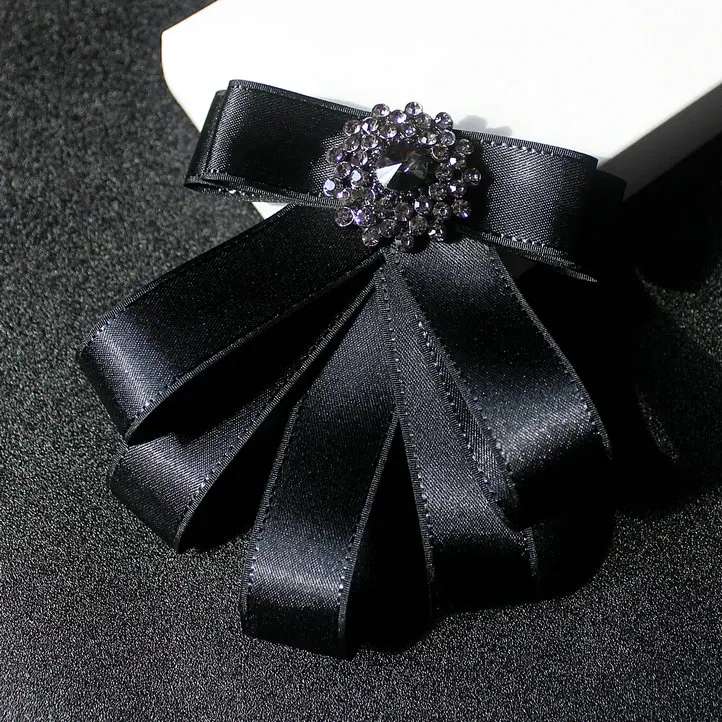 Rhinestone Bowtie Элегантный мужской женский воротник рубашка бант из ленты галстук-платок ручной работы эластичная лента галстук для жениха Свадебная вечеринка хрустальные стразы галстук-бабочка - Цвет: Rhinestone Bowtie