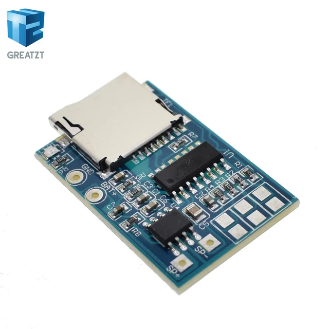 greatzt 1pcs gpd2846a tf card mp3 decoder board 2w amplifier module gm supply power