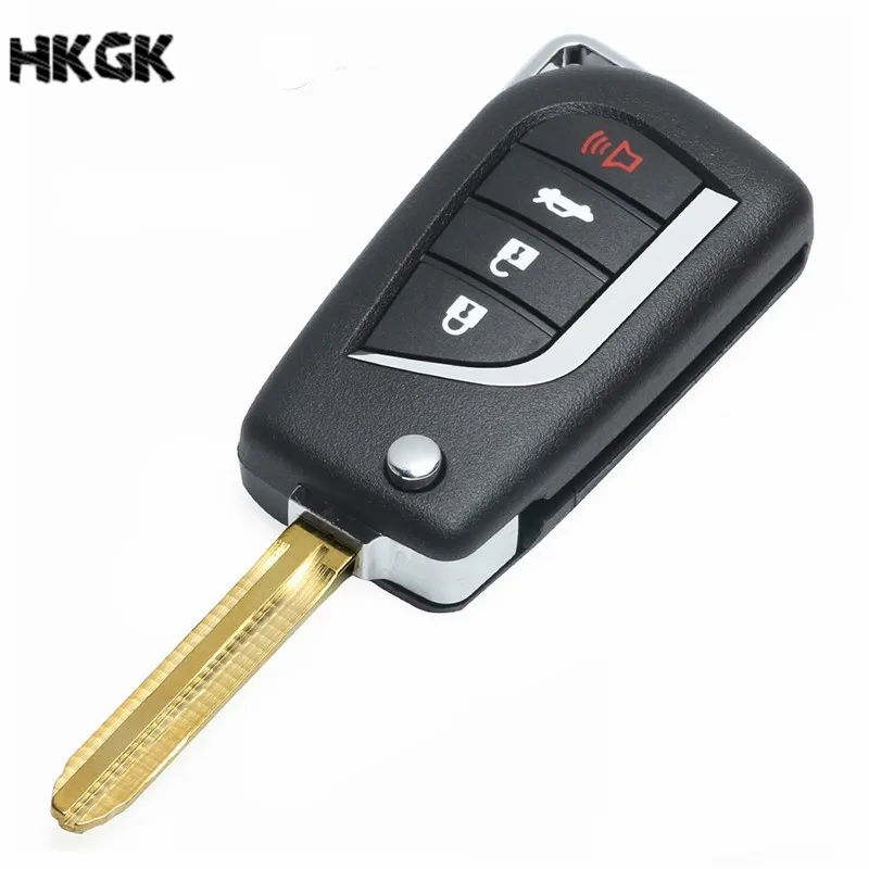 KEYECU-for-Toyota-Modified-Replacement-Flip-Folding-Remote-Car-Key-Shell-Case-Fob-2-3-4
