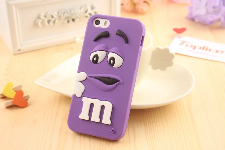 Мультяшный M& M's Chocolate Candy резиновый чехол для телефона для iPhone 6 6S 7 Plus, лучшее качество, Мягкая силиконовая задняя крышка, Fundas