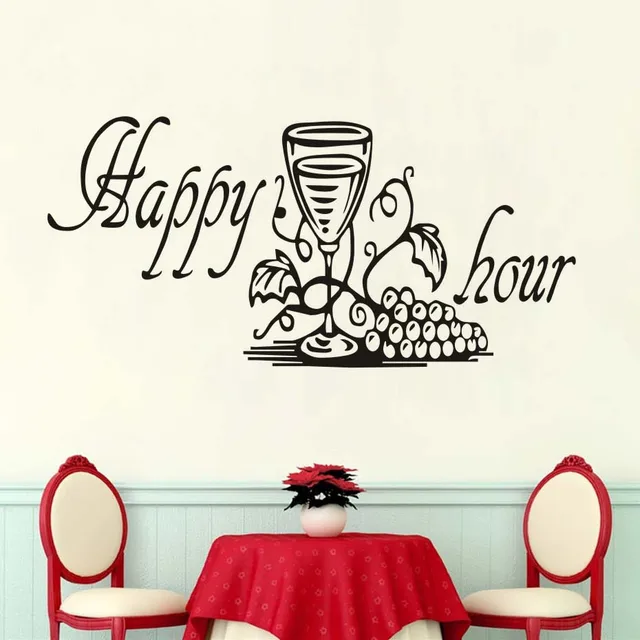 Best Price New Design Funny Kitchen Furniture Sticker,Happy Hour Grape Wine Glass Decals Dining Room Kitchen Decorative Wall Stickers Best Price New Design Funny Kitchen Furniture Sticker,Happy Hour Grape Wine Glass Decals Dining Room Kitchen Decorative Wall Stickers