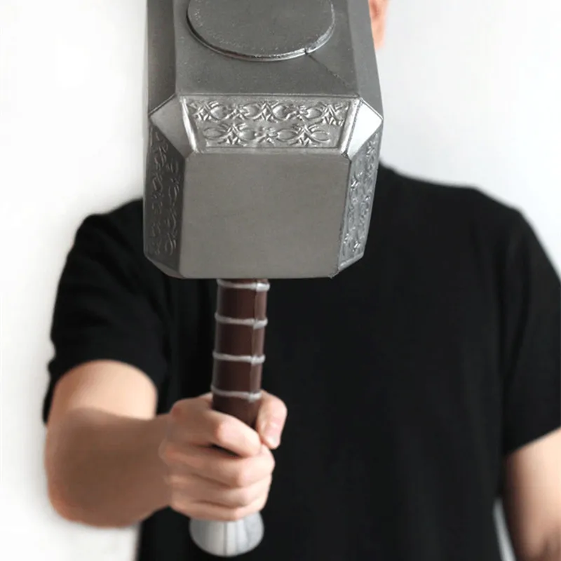 Конечная игра Тор молот Штурмовик Капитан Америка Косплей Mjolnir Marvel супергерой оружие PU материал реквизит 44 см