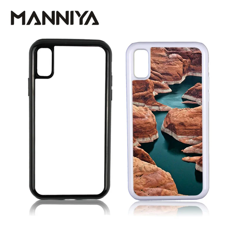 MANNIYA заготовка Сублимация 2 в 1 ТПУ + ПК Жесткий двойной чехол для iphone X XS XR Max с