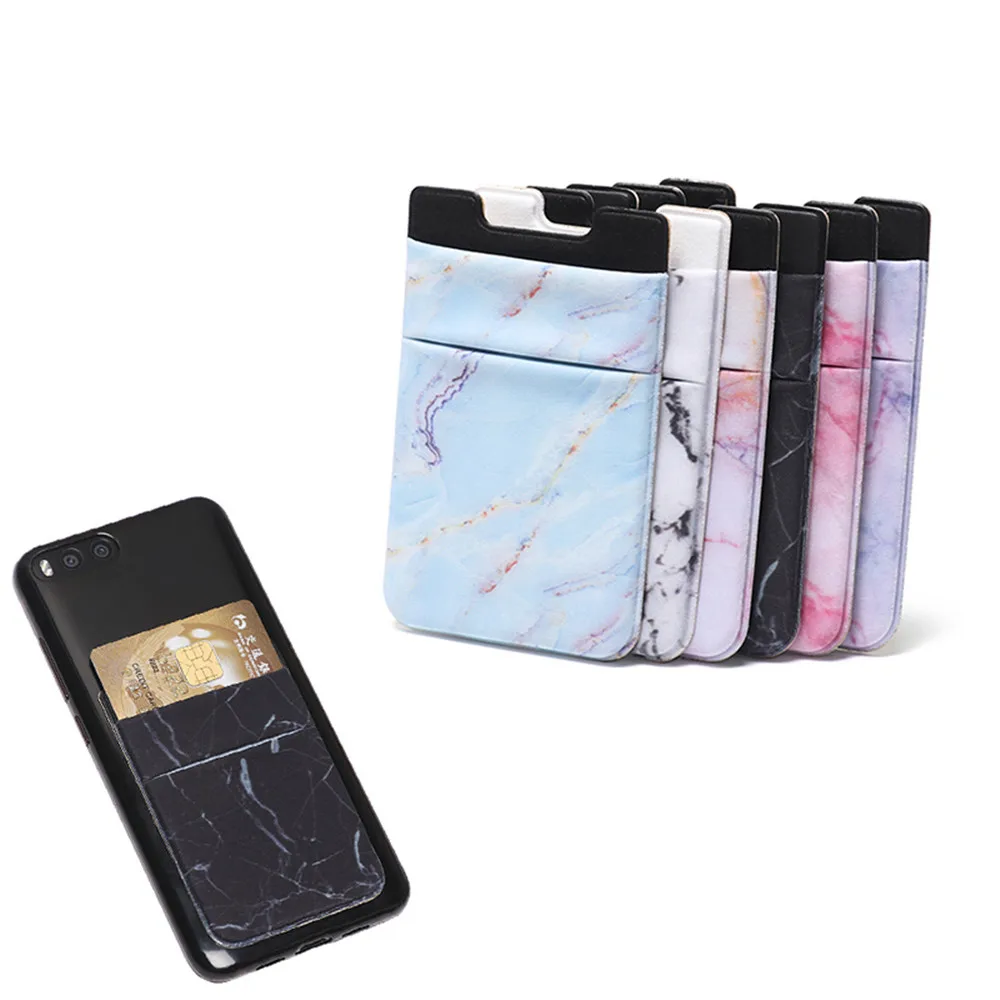 

Elastic Mobile Phone Wallet Credit ID Card Holder Adhesive Pocket Sticker Lycra Pocket Card Holder Universal Cellphone Accessory