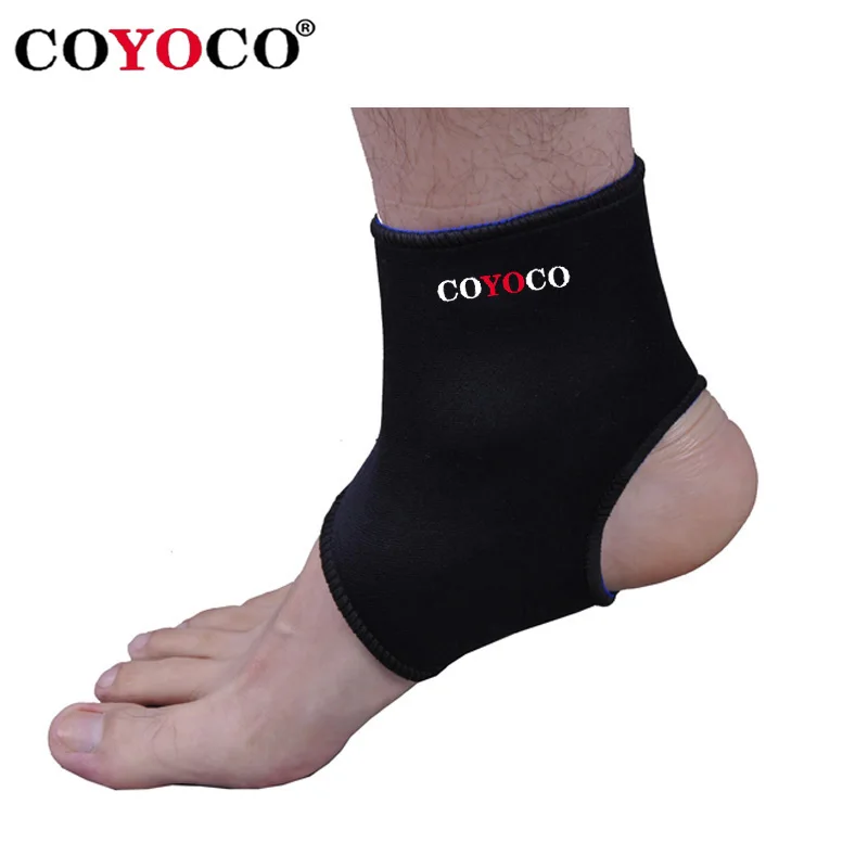 

1 Pair Ankle Support Brace Protect COYOCO Brand Foot Basketball Football Badminton Anti Sprained Ankle Warm Nursing Care Black