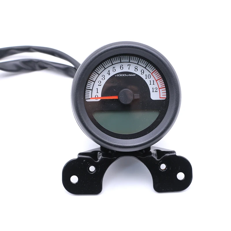 

Motorcycle 12V Motorcycle LCD Digital Speedometer Odometer Tachometer Gear Fuel Oil Gauge Multifuntion Universal Bike