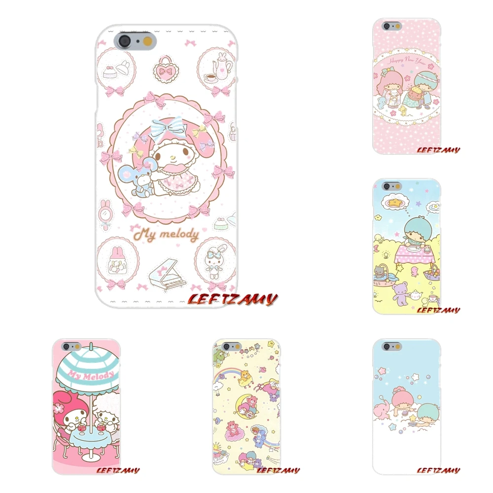 Аксессуары для iPhone X 4 4S 5 5S 5C SE 6 6S 7 8 Plus чехлы телефонов с милой надписью My Melody Little Twin