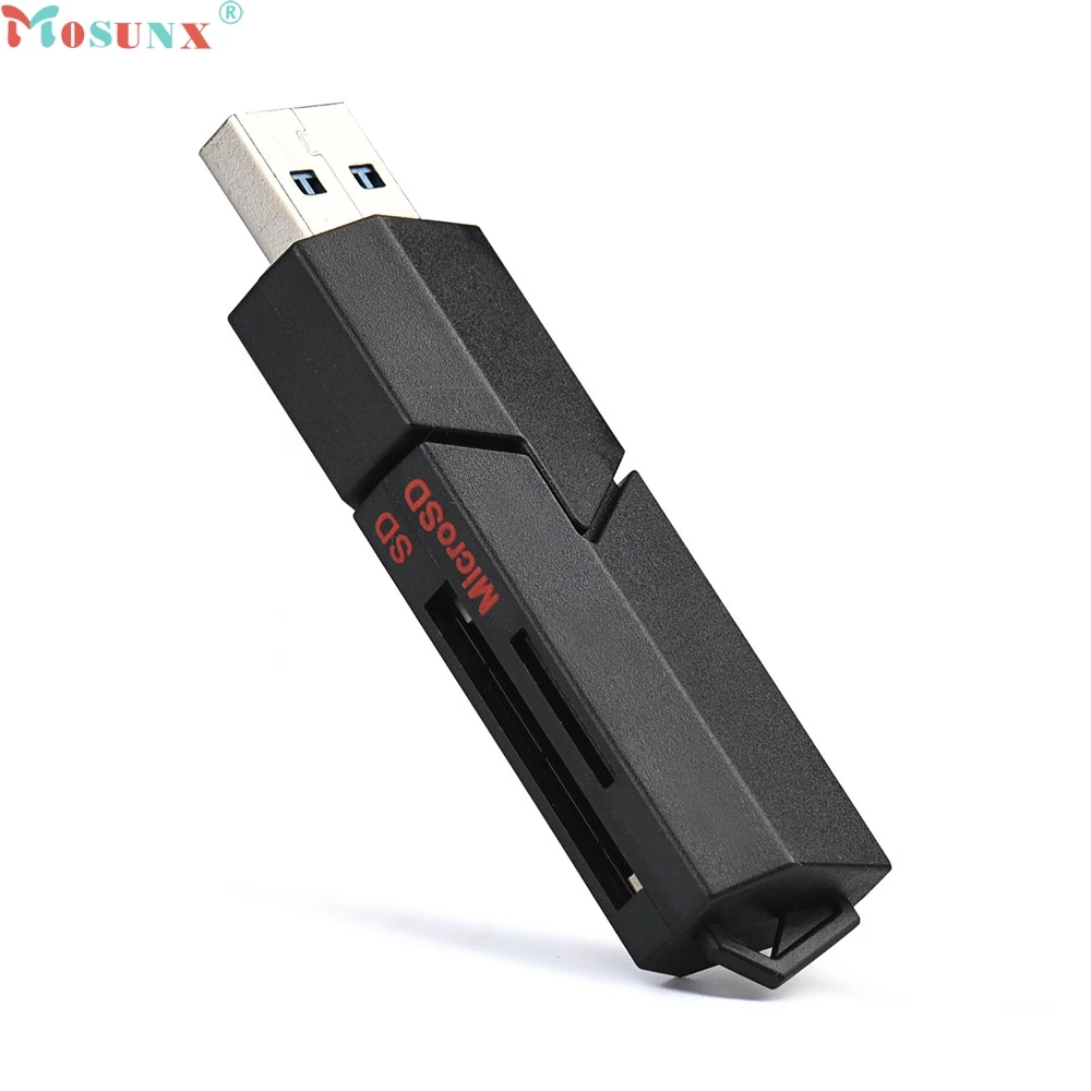 Mosunx Simplestone 2in1 USB 3 0 высокоскоростной для Micro SD SDXC T Flash TF кардридер адаптер 0216|memory card
