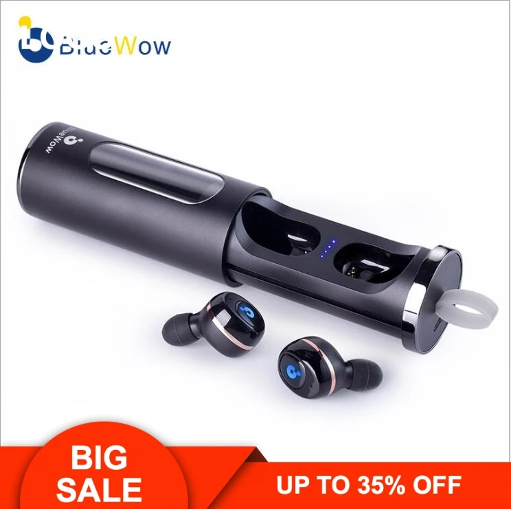 

A5 Bluetooth 5.0 True Wireless Bluetooth Earphones Hi-Fi Stereo Mini Sport Wireless Earbuds Noise Cancelling Bluetooth Headsets