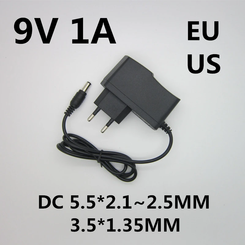 NUEVO ADAPTADOR DE Fuente De Alimentación Convertidor De CA 100-240V A CC 12V 1A Con Enchufe De