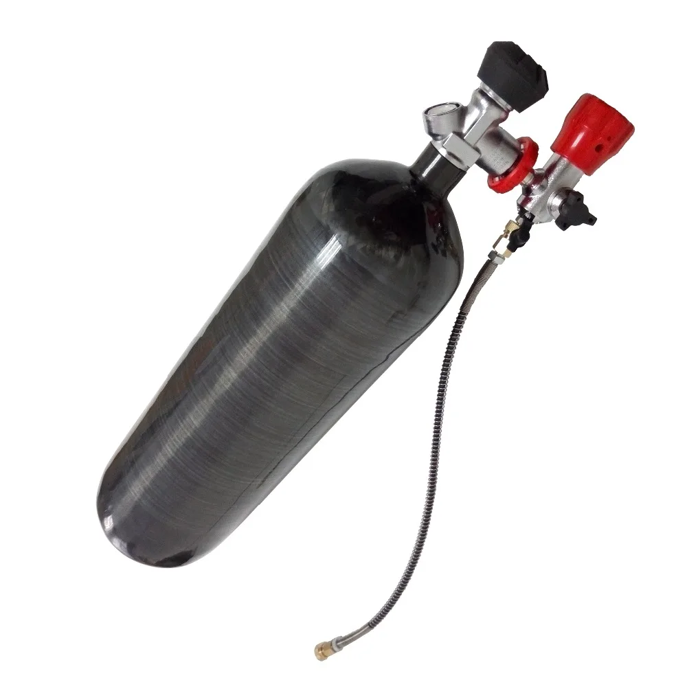 ACECARE Пейнтбол подводное/hpa бак 6.8L черный 4500psi co2 ЦИЛИНДР m18 * 1,5 сжатого воздуха давление для pcp AC368301