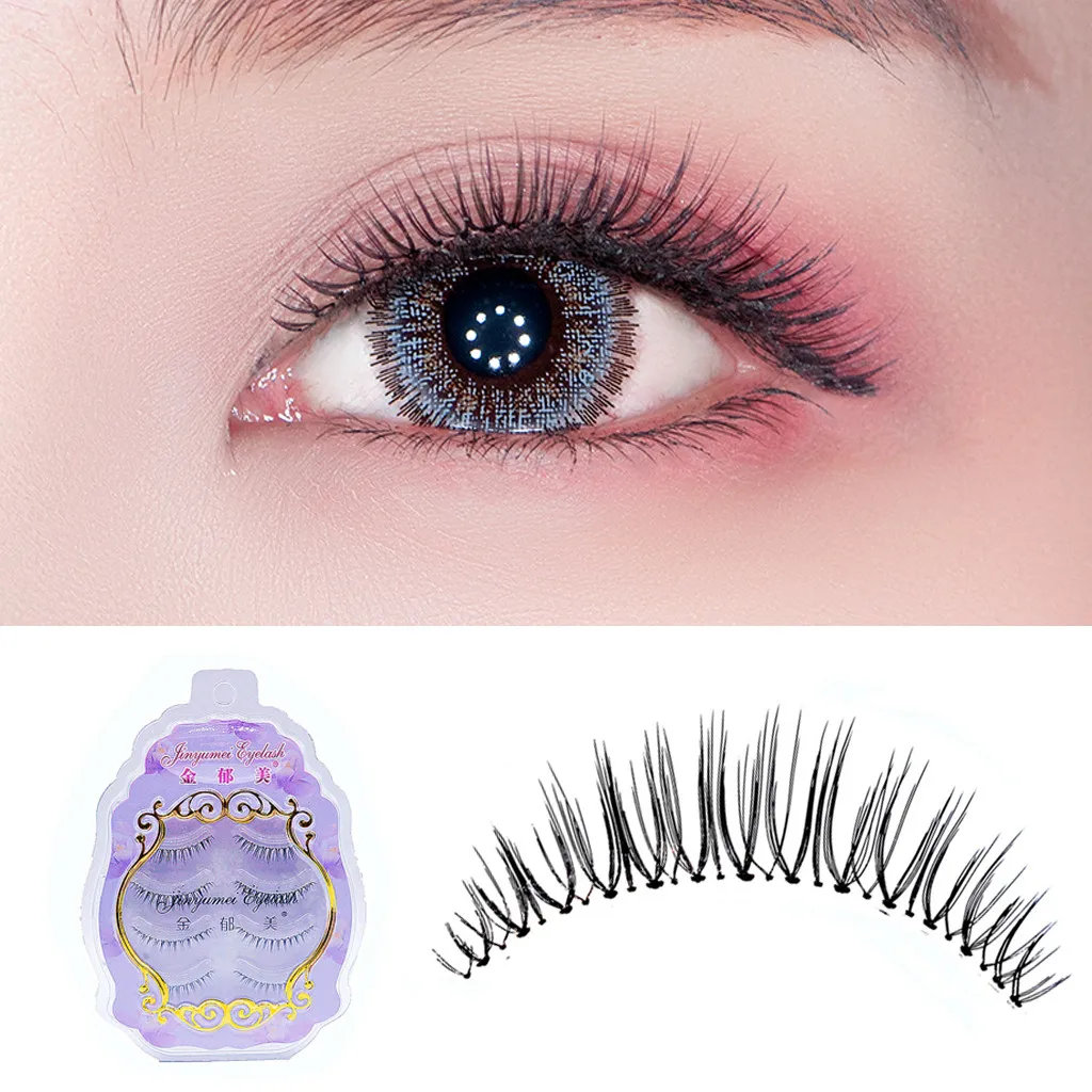 4 Pairs Of False Eyelashes Refined Manual Sharpening Soft Transparent terrier magnetic eyelashes natural hair false eyelashes#05 | Красота и
