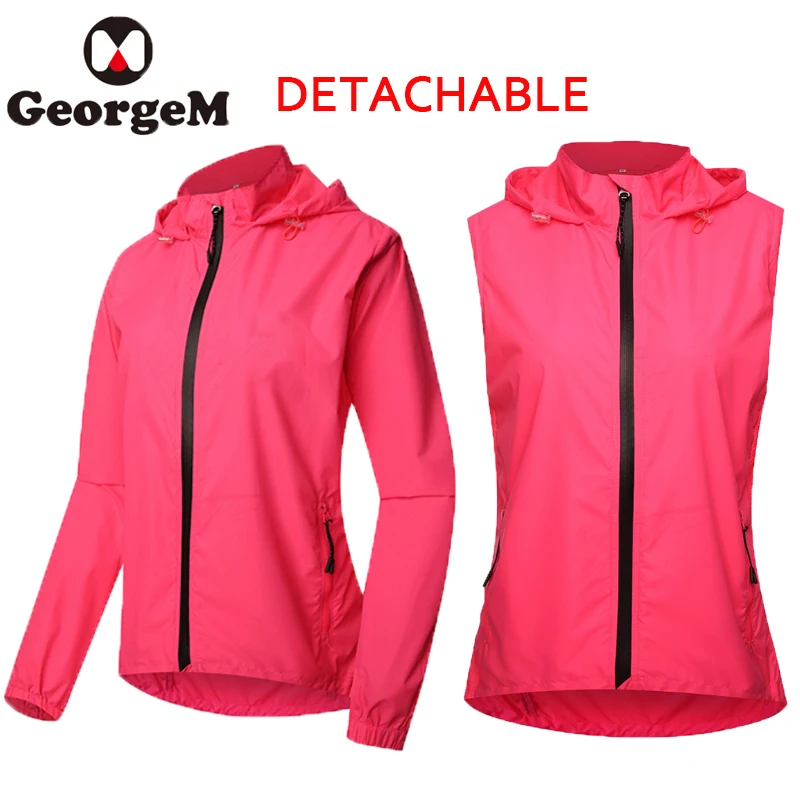 New Windbreake Jackets Windproof Detachable Sleeves Vest Water