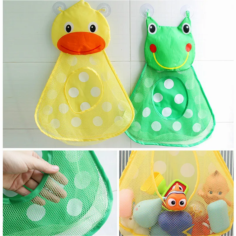 Baby Shower игрушки для ванной маленькая утка маленькая лягушка детские хранение детских игрушек сетки с Крепкие присоски игрушка сумка чистая