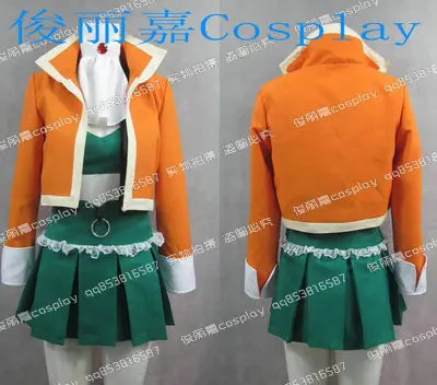 

Hot Anime VOCALOID2 Gumi Megpoid Skirt Uniform Cosplay Costume Any Size Free Shipping