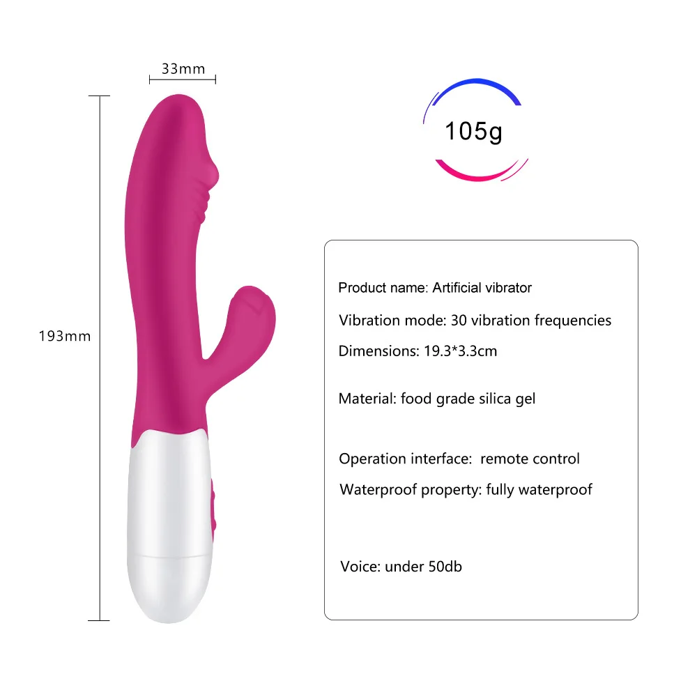 G Spot фаллоимитатор кролик вибратор двойной вибрации силиконовый