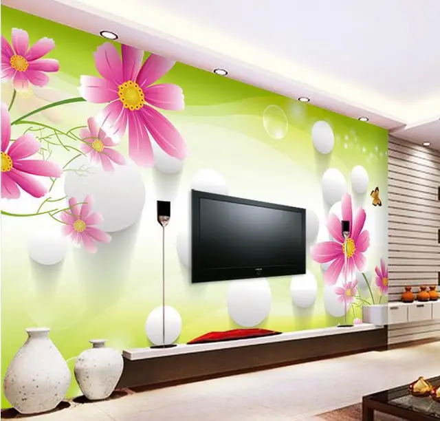Stereoscopic Tv Mural Dinding Ruang Tamu Sofa Background Stereoscopic Tv Mural Dinding Ruang Tamu Sofa Background Wallpaper Pemandangan Alam Musim Semi