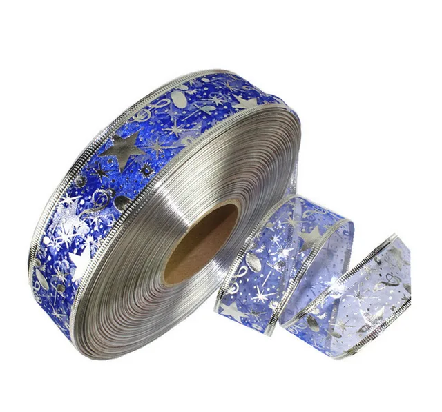 2M 4 COLORS Organza Ribbon Christmas DIY Ribbons Christmas Tree 