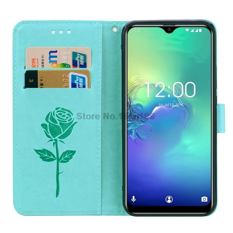 Чехол из искусственной кожи чехол для Oukitel C15 Pro Телефон Funda цветок розы специальный кошелек флип чехол для Oukitel C15 Pro силиконовый чехол