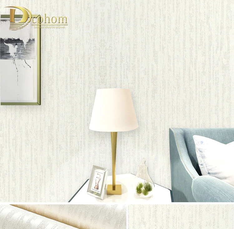 Dcohom, Современная 3D полосатая настенная бумага для спальни, гостиной, дивана, телевизора, декор стен, простая одноцветная рельефная настенная бумага в рулонах