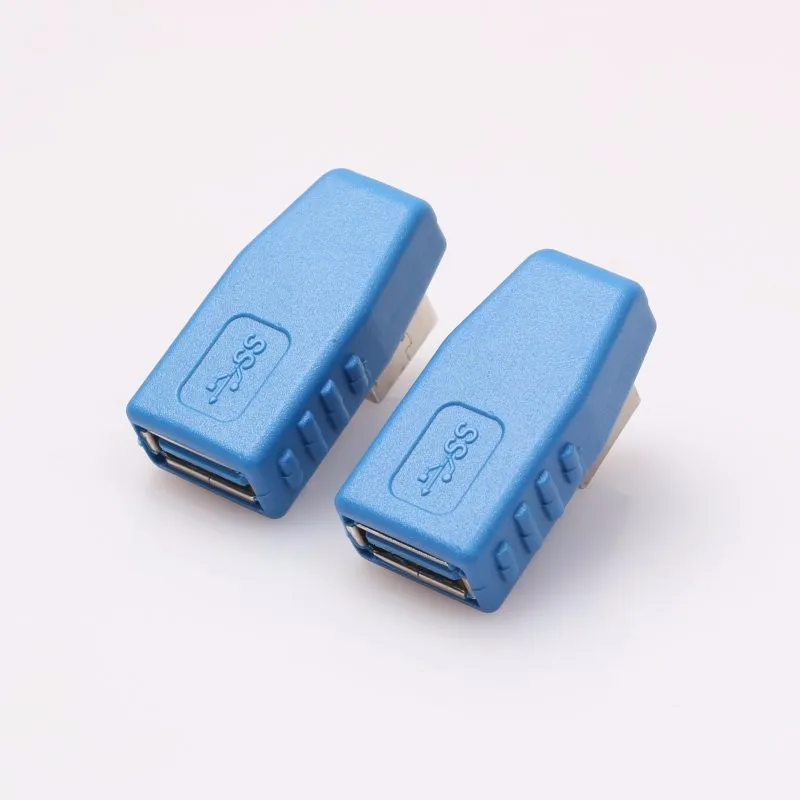 2 шт. USB 3,0 мужчин и женщин правый+ левый угол 90 градусов разъем адаптера Горячий