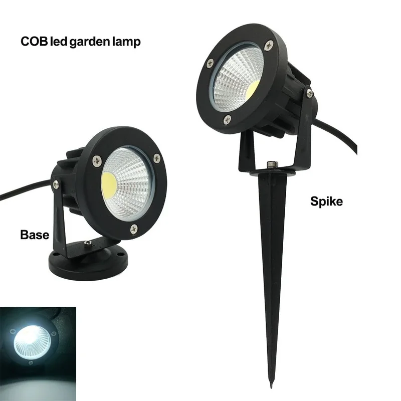 

New Style COB Garden Lawn Lamp Light 220V 110V 12V Outdoor LED Spike Light 3W 5W 7W 9W Path Landscape Waterproof Spot Bulbs