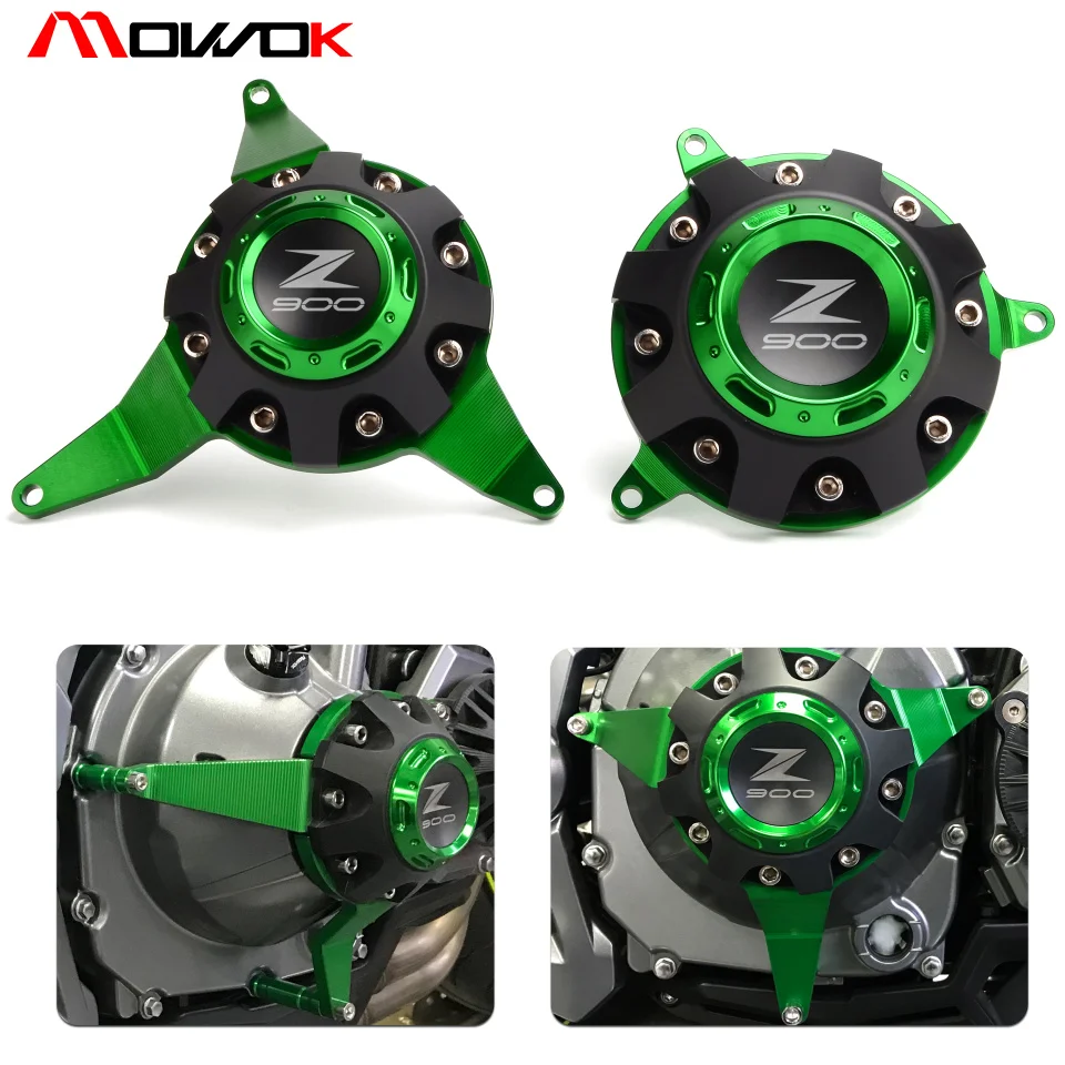CNC Engine Guard Protector Engine Guard Case Slider Cover Protector Set For KAWASAKI Z900 2017 2018 2019 2020