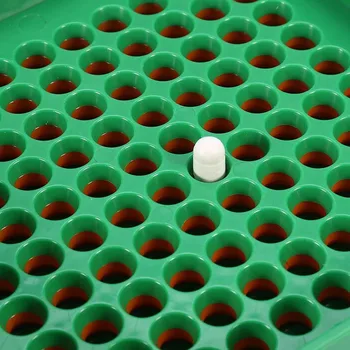 

100 Holes Capsule Filler Board Food Grade ABS Filling Tools Fit for 0 Capsule Drop Ship