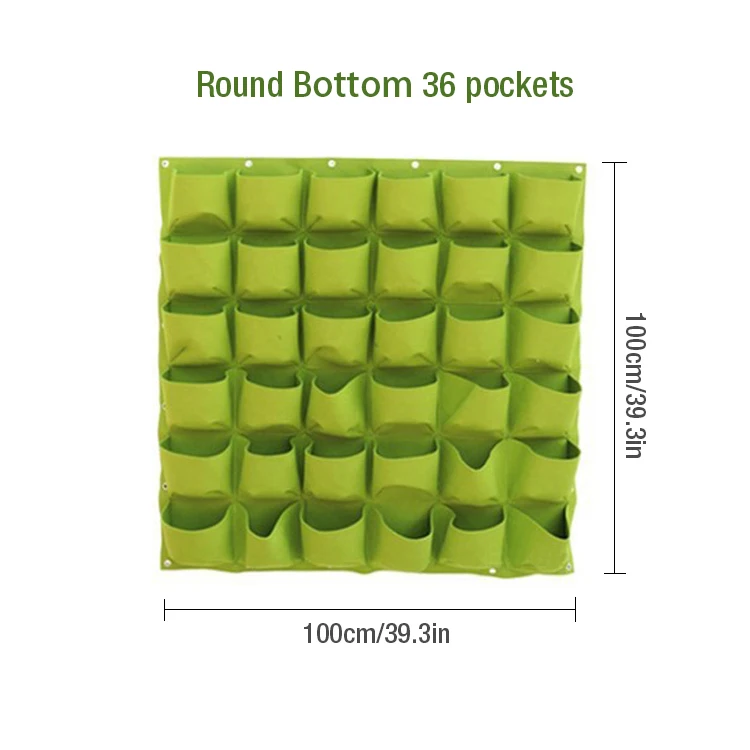 Настенные подвесные садовые бонсай сумки 81 карманы зеленые сумки для выращивания растений Вертикальная садовая ваза настенный цветочный горшок магазин логотип Декор