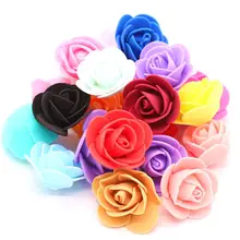 100 шт 3,5 см ПЭ маленький искусственный цветок дома Свадебное Оформление автомобиля DIY цвет гирлянды украшения пузырьковый медведь декорацив