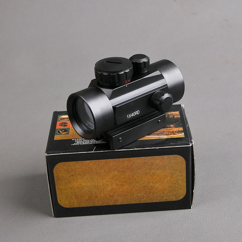 

B Brand 1x40 Riflescope Tactical Red Dot Scope Sight With 11mm/20mm Picatinny Weaver Rail Mount For Rifle And Glock