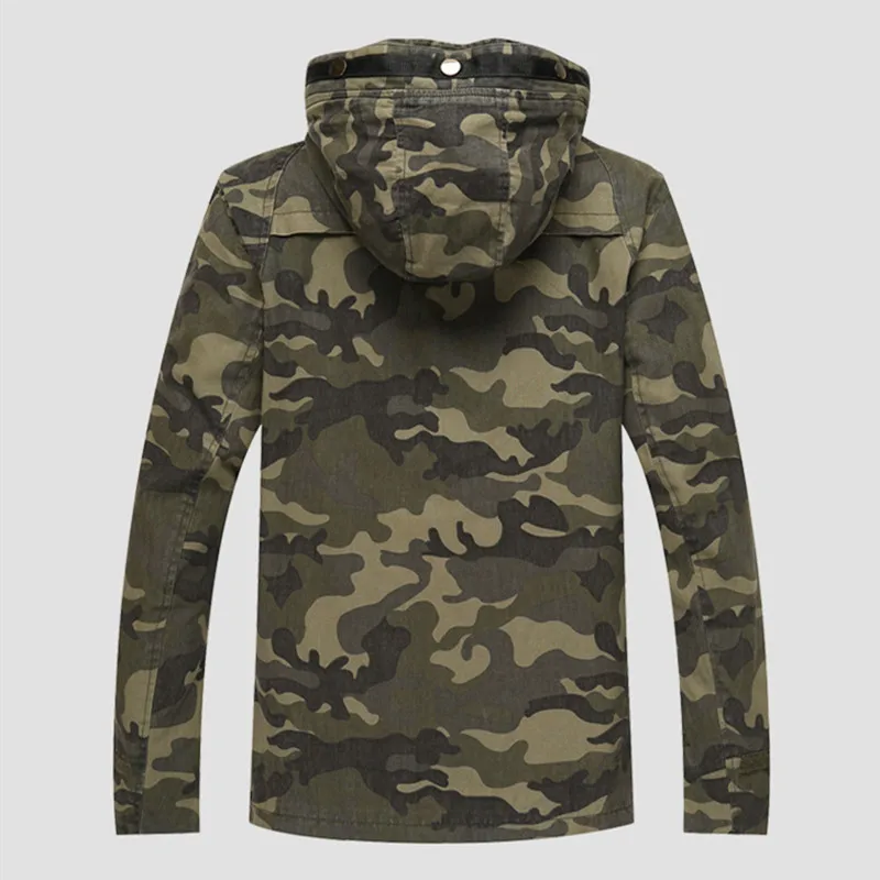 Демисезонный Для мужчин S куртка с капюшоном камуфляж Jaket Для мужчин с капюшоном Хлопок армии Военная Униформа Тактический jakets Пальто для будущих мам верхняя одежда
