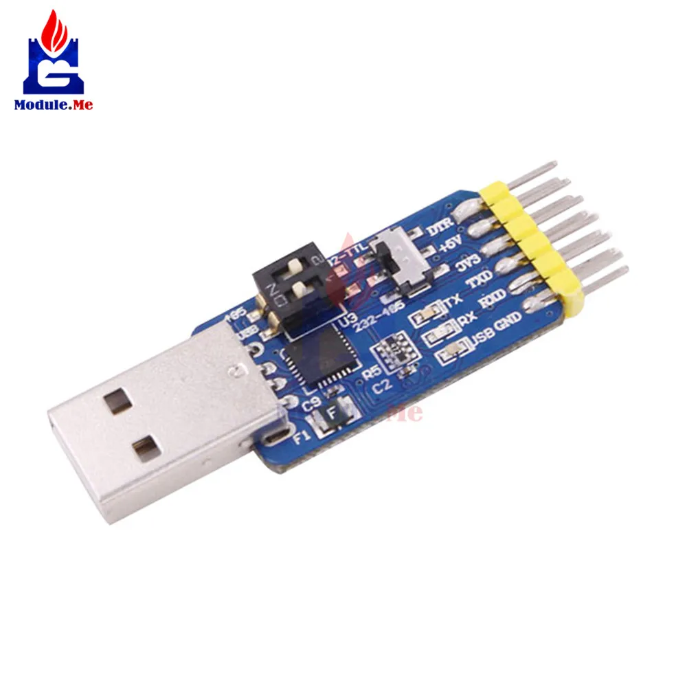

diymore CP2102 USB-UART 6-in-1 Multifunctional(USB-TTL/RS485/232,TTL-RS232/485,232 to 485) Serial Adapter for Arduino