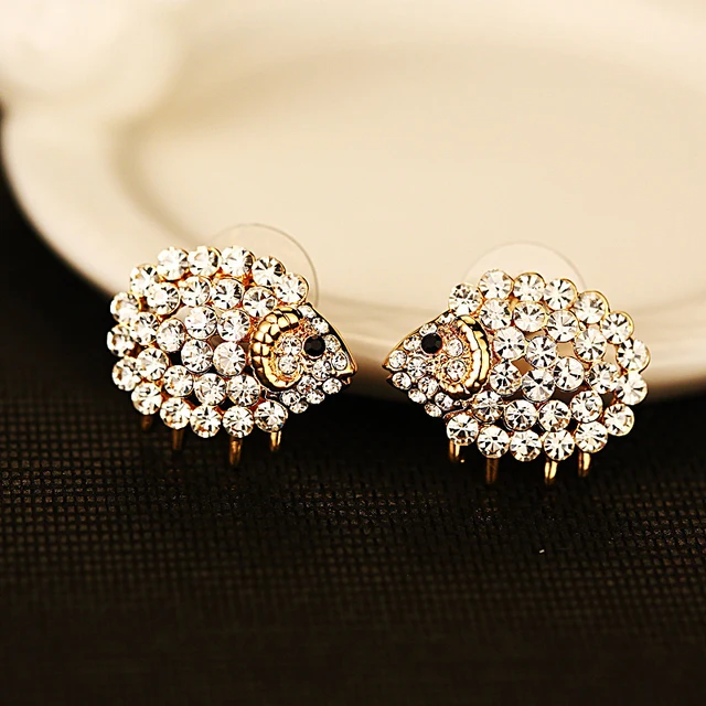 Sheep Stud Earrings For Women Earings Fashion Jewelry Hypoallergenic Sheep Stud Earrings For Women Earings Fashion Jewelry Hypoallergenic Studs Boucle D Oreille