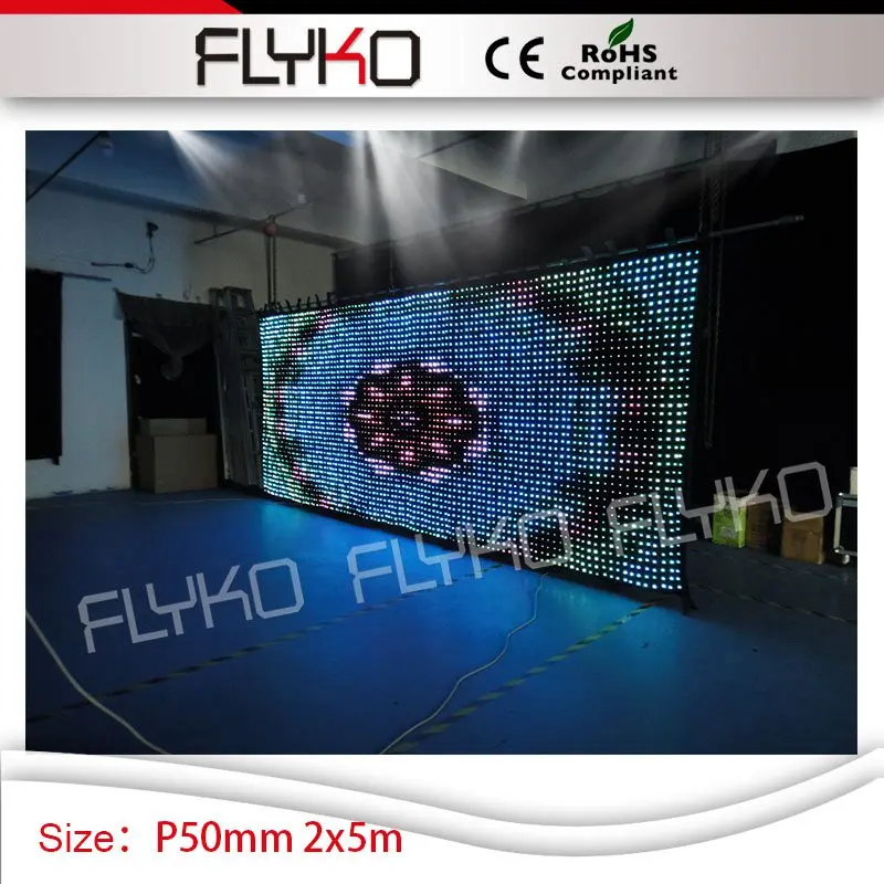Этап профессиональный эффект освещения P5cm ясно, светодиодный видео экран для крючок декоративный фон 2 м высокие по 5 м ширина