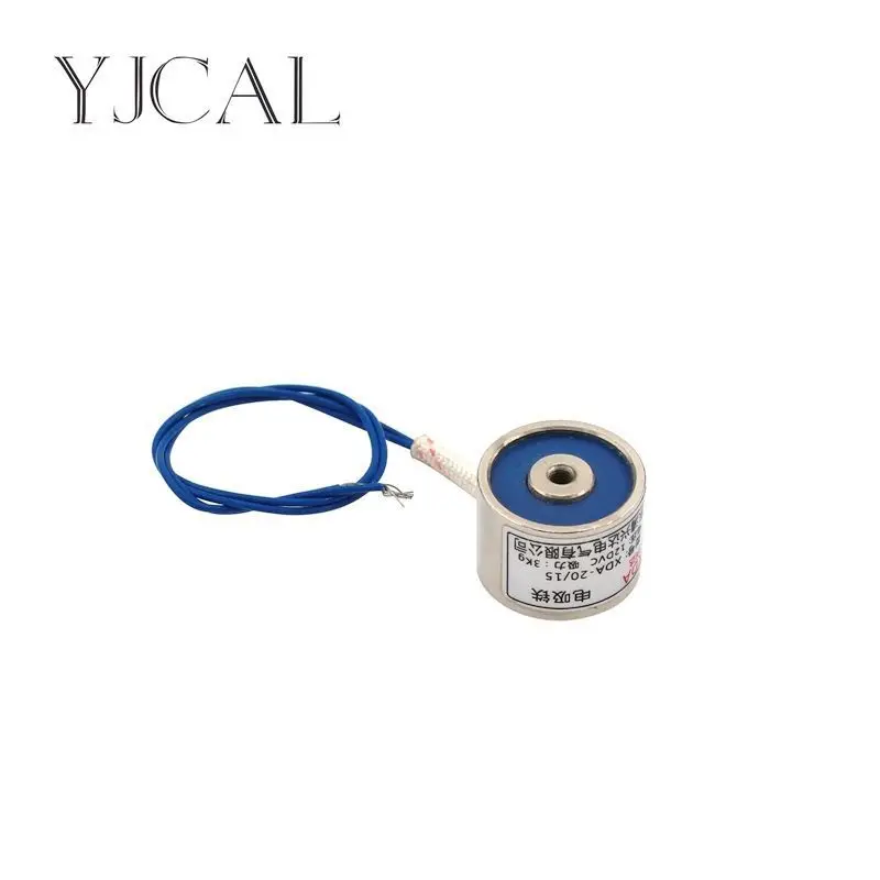 

YJ- 20/15 DC 12V 24V Circular Micro Holding Electric Magnet Lifting 2.5KG Solenoid Sucker Electromagnet