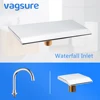 G1/2" Size Waterfall Inlet Cold and Hot Water Tap Brass Switch Control Valve For Bathtub Faucet Replacement Mixer Faucet 2